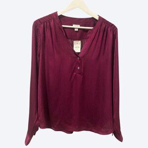 J Crew Factory Shadow Stripe Blouse NWT